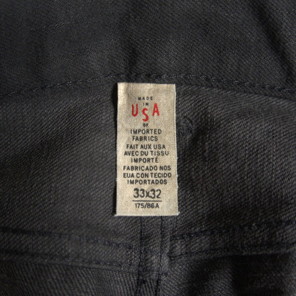 RRL NEW BLACK ON BLACK SLIM FIT JEANS Size 33x32 Size 33×32