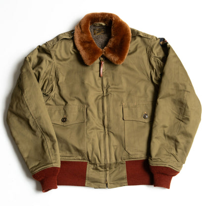 Buzz Rickson's B-10 Red-Ribbed Flight Jacket Size 38