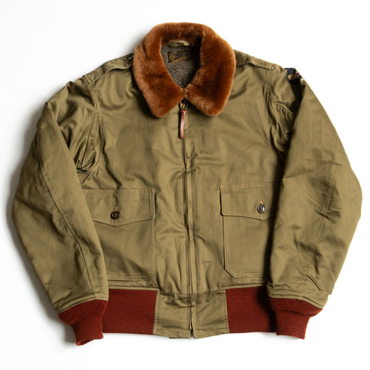Buzz Rickson's B-10 Red-Ribbed Flight Jacket Size 38