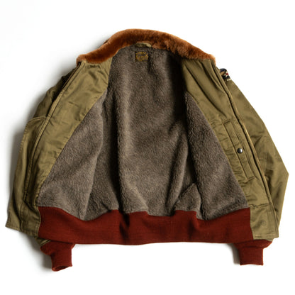 Buzz Rickson's B-10 Red-Ribbed Flight Jacket Size 38