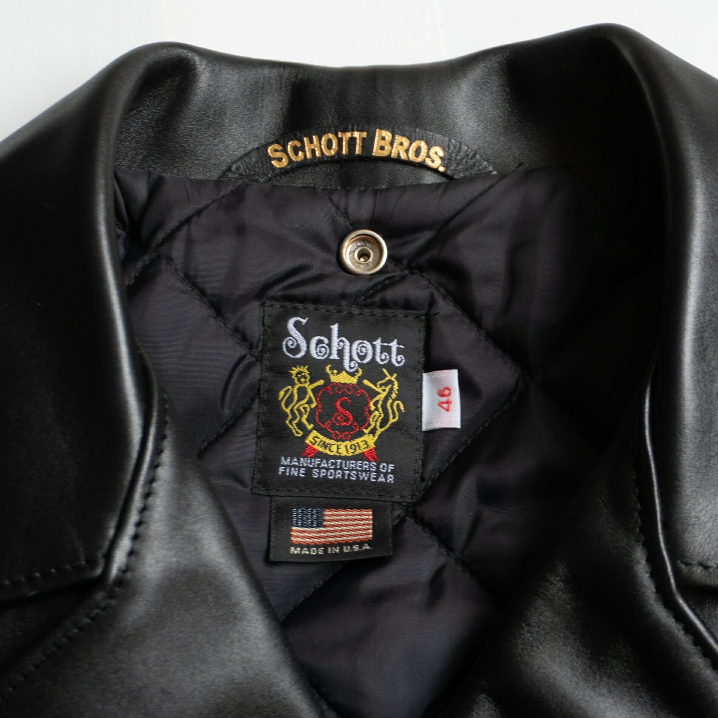 SCHOTT 613US One Star Double Rider Leather Jacket Size S