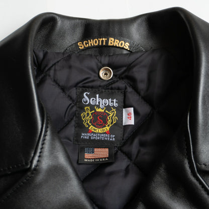 SCHOTT 613US One Star Double Rider Leather Jacket Size S