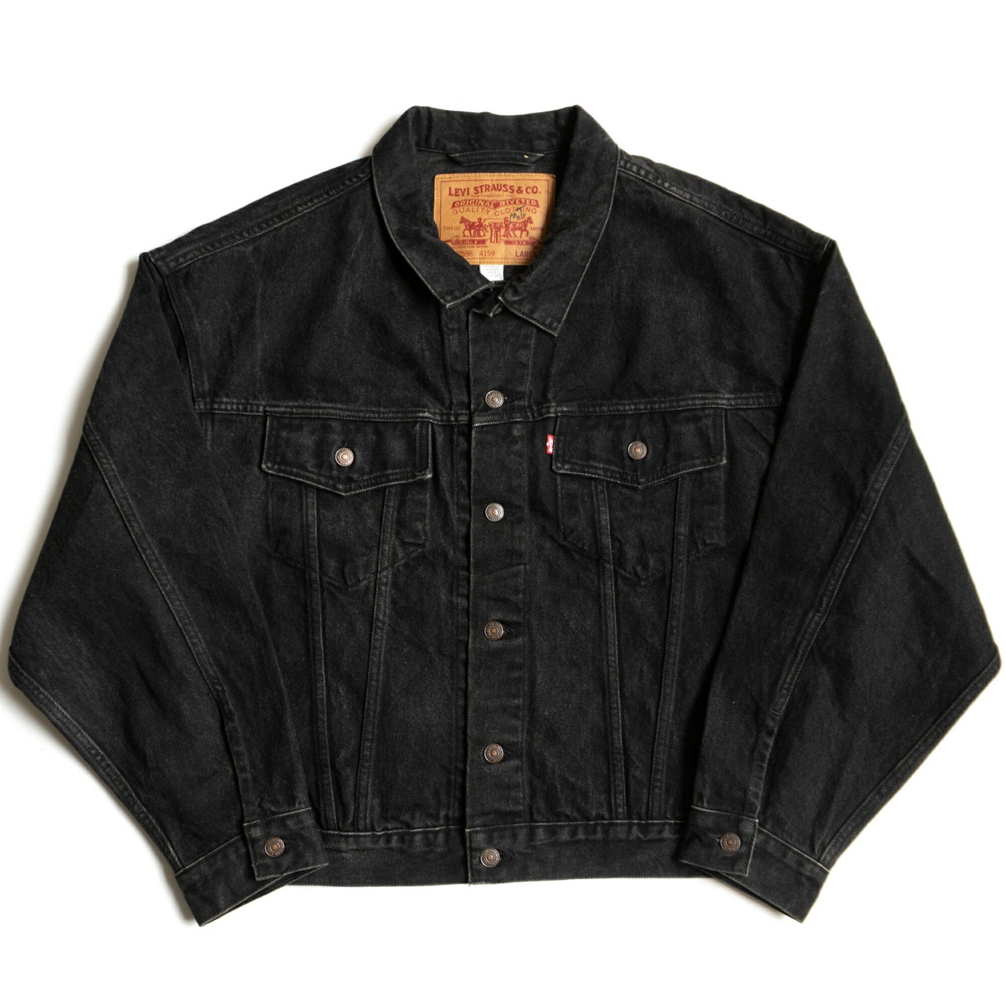 Levi's Garment-dyed black denim Jacket Size L