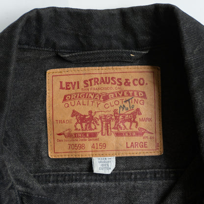 Levi's Garment-dyed black denim Jacket Size L