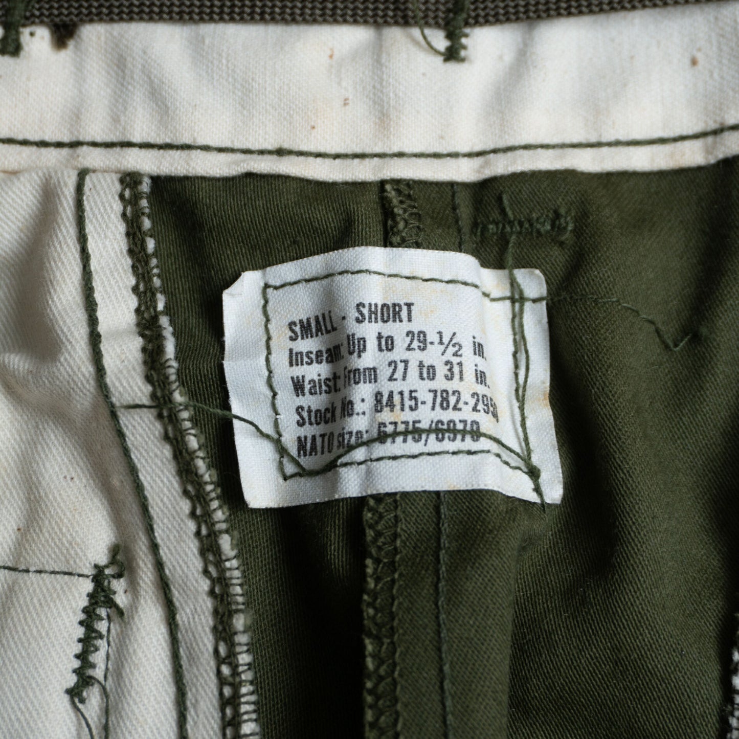 US ARMY 70S M-65 Field Pants Size SMALL/SHORT