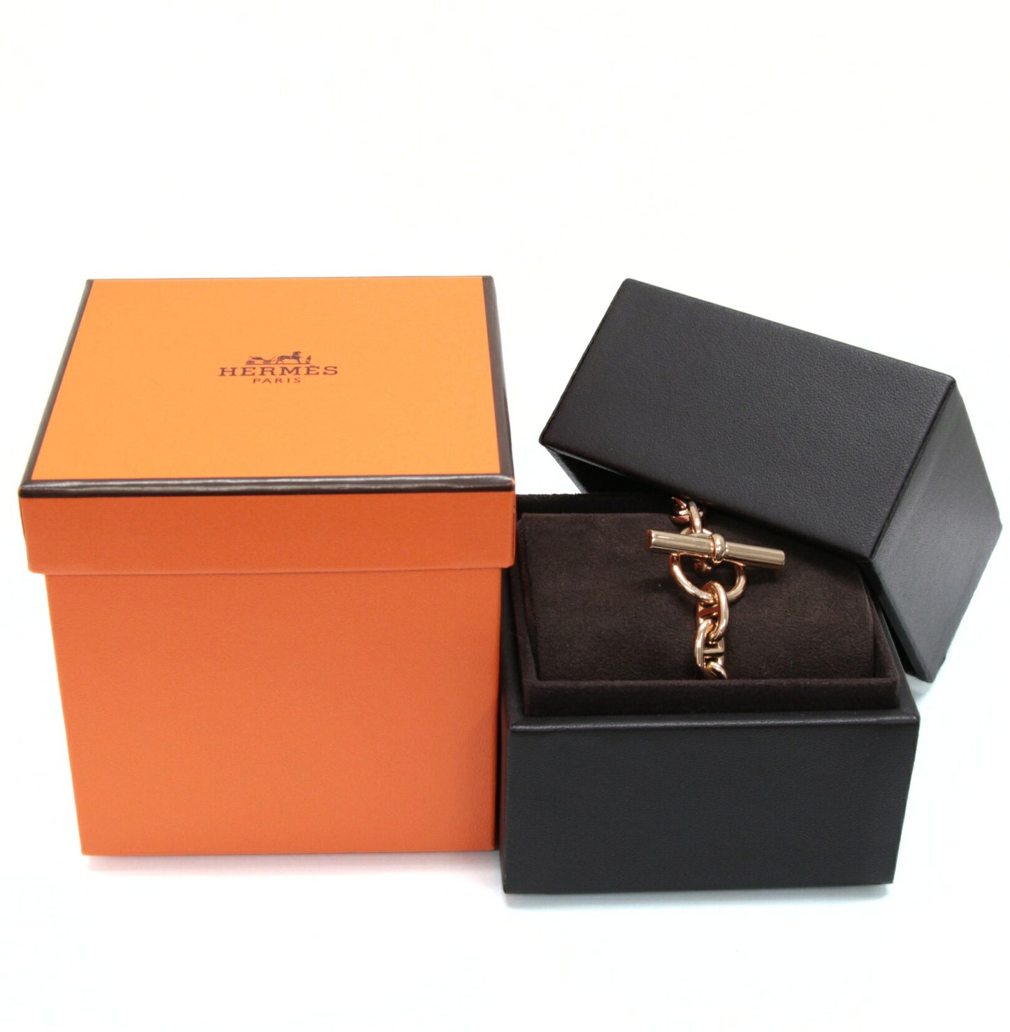 HERMES K18RG Chaine d'Ancre PM Gold Bracelet Size ONE SIZE