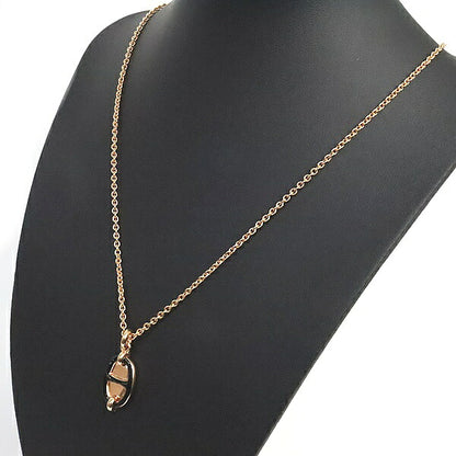 HERMES Mini Maillon PM Rose Lacquered Necklace Size ONE SIZE