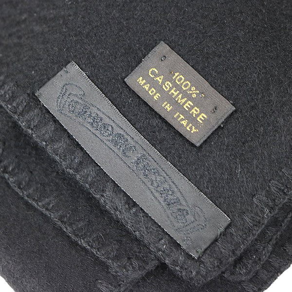 CHROME HEARTS Cross Patch Cashmere Scarf Black Size ONE SIZE