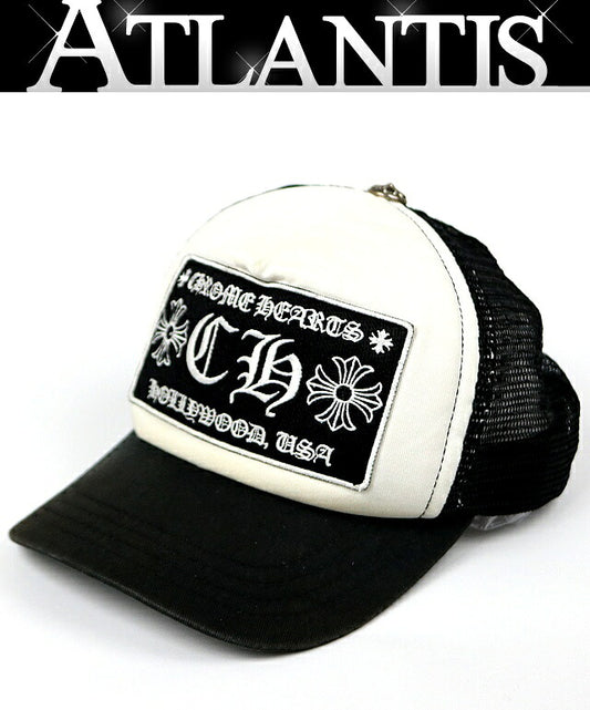 CHROME HEARTS CH Logo SV925 Hat Black/White Size ONE SIZE