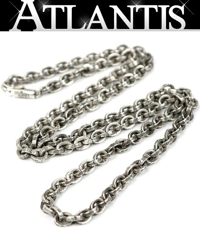 CHROME HEARTS Paper Chain 24in Silver Necklace Size ONE SIZE