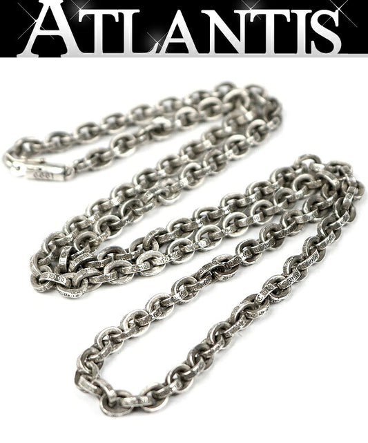 CHROME HEARTS Paper Chain 24in Silver Necklace Size ONE SIZE