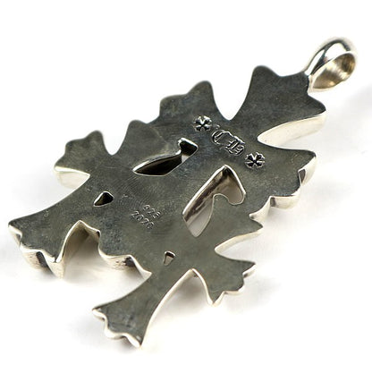 CHROME HEARTS Triple CH Cross Silver Pendant Size ONE SIZE