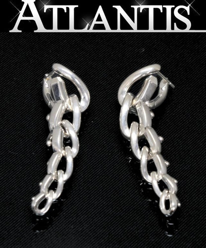 TIFFANY&Co. Forge Drop Link Earrings SV925 Size ONE SIZE