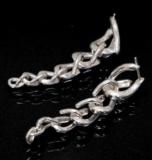 TIFFANY&Co. Forge Drop Link Earrings SV925 Size ONE SIZE