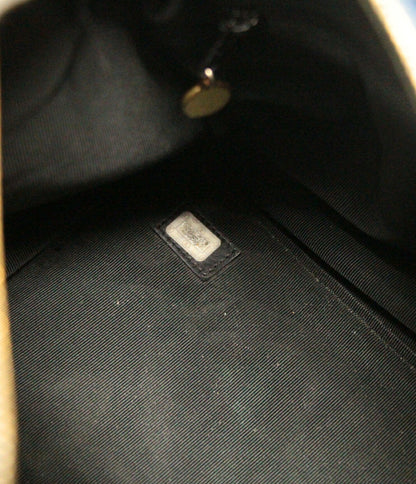 CHANEL Vintage CC Logo Boston Denim Blue