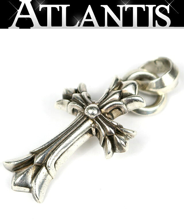 CHROME HEARTS Double CH Cross Silver Pendant Size ONE SIZE