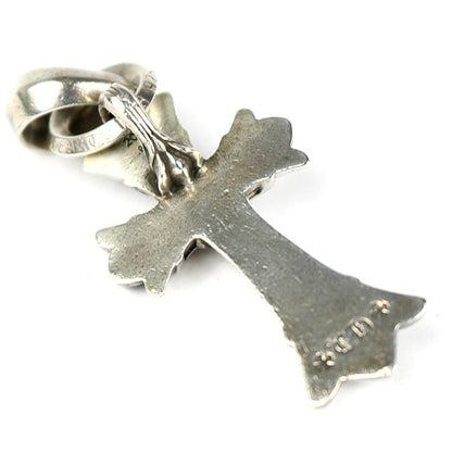 CHROME HEARTS Double CH Cross Silver Pendant Size ONE SIZE