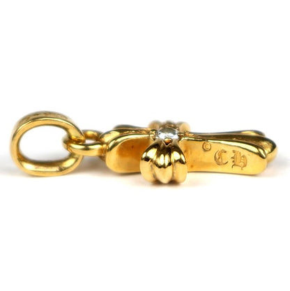 CHROME HEARTS 22K Baby Fat Cross Charm Gold Size ONE SIZE