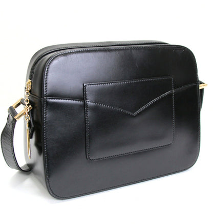 YVES SAINT LAURENT Vintage Leather Bag Black Size ONE SIZE