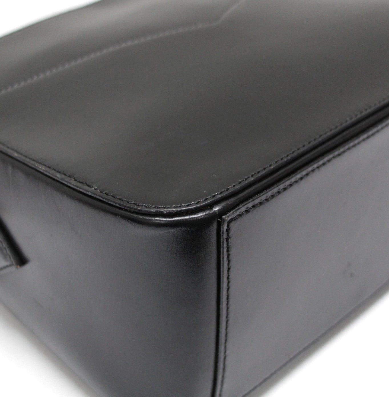 YVES SAINT LAURENT Vintage Leather Bag Black Size ONE SIZE