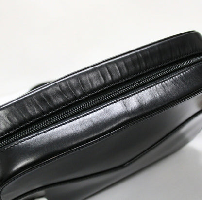YVES SAINT LAURENT Vintage Leather Bag Black Size ONE SIZE