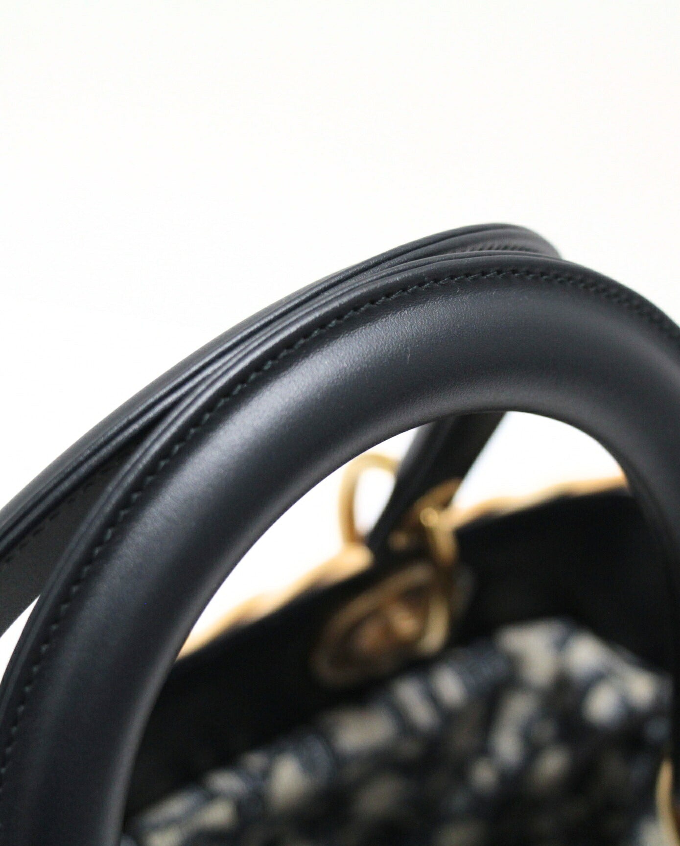 Christian Dior Lady Dior Wicker Beige Navy Bag Size ONE SIZE