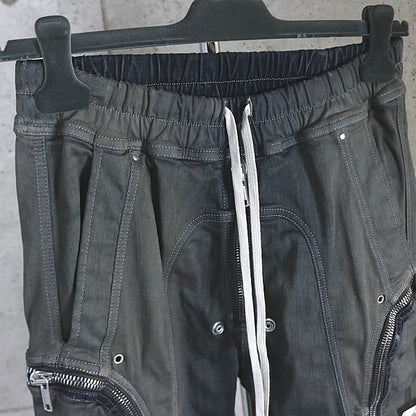 RICK OWENS Zip Detail Pants DARKDUST DEGRADE Size 46