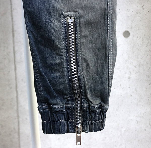 RICK OWENS Zip Detail Pants DARKDUST DEGRADE Size 46