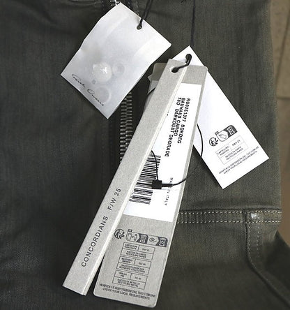 RICK OWENS Zip Detail Pants DARKDUST DEGRADE Size 46
