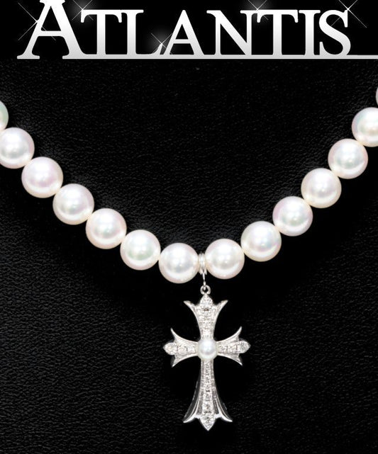 CHROME HEARTS x Mikimoto K18WG Pearl Necklace Size ONE SIZE