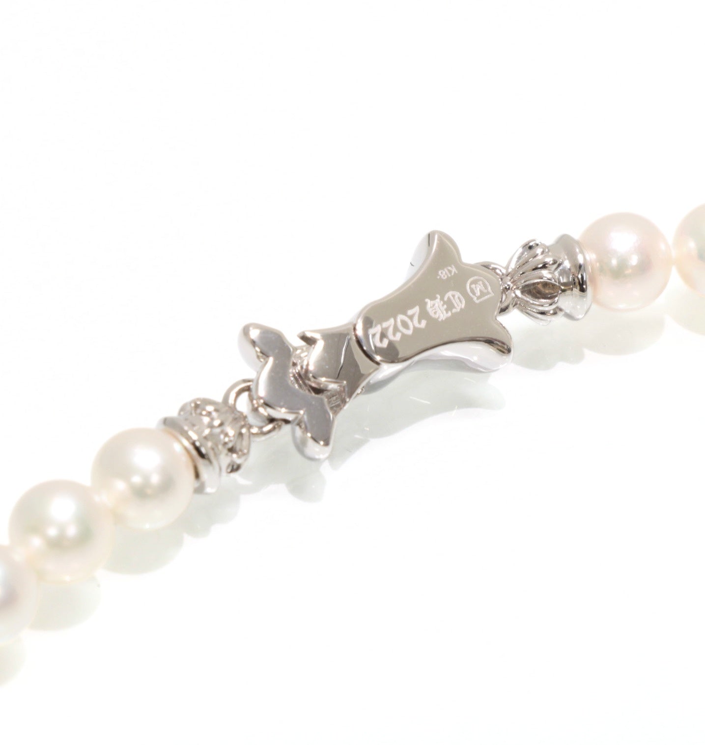 CHROME HEARTS x Mikimoto K18WG Pearl Necklace Size ONE SIZE
