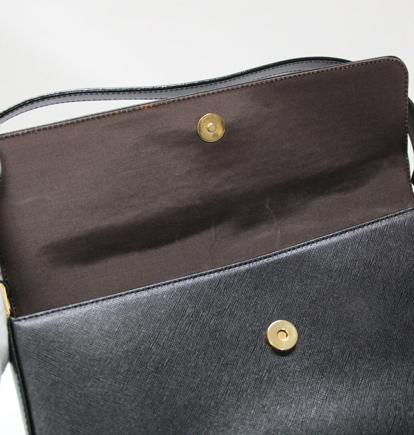 BURBERRY Leather One Shoulder Bag Black Size ONE SIZE