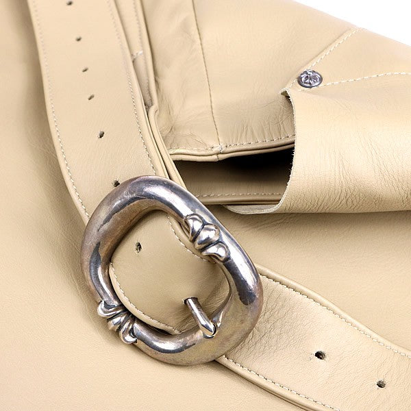 CHROME HEARTS Classic Leather Bag Beige Size ONE SIZE