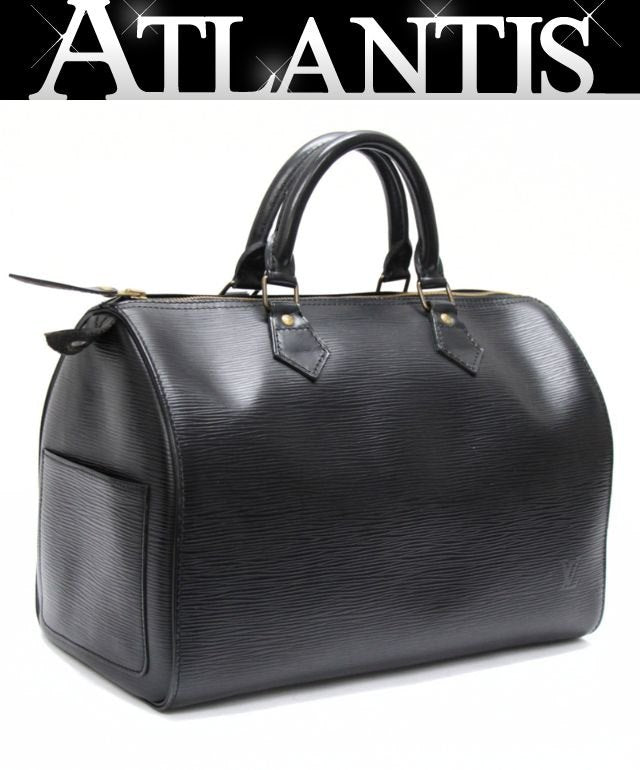 Louis Vuitton Epi Speedy 30 Handbag Black Size ONE SIZE