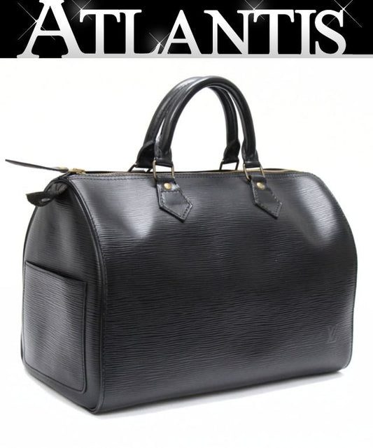 Louis Vuitton Epi Speedy 30 Handbag Black Size ONE SIZE