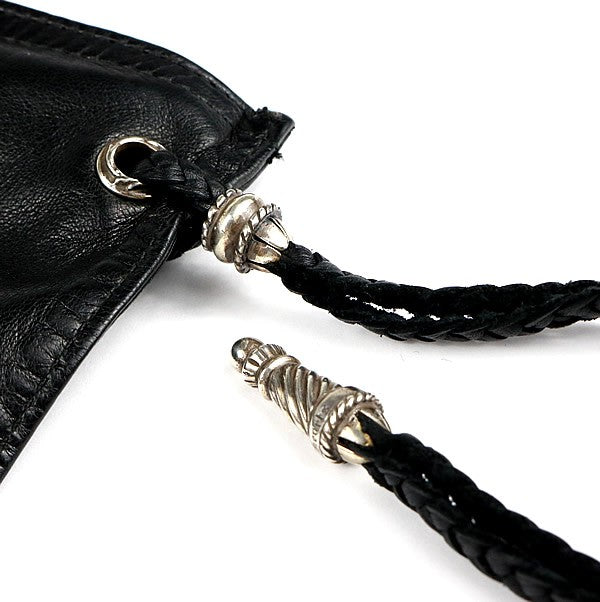 CHROME HEARTS Filigree Plus Leather Bag Black Size ONE SIZE
