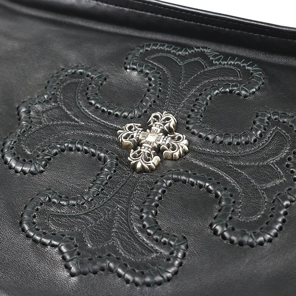 CHROME HEARTS Filigree Plus Leather Bag Black Size ONE SIZE