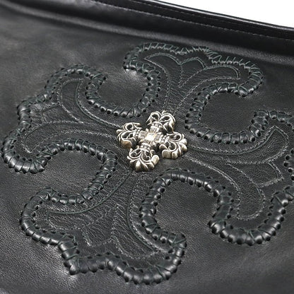 CHROME HEARTS Filigree Plus Leather Bag Black Size ONE SIZE