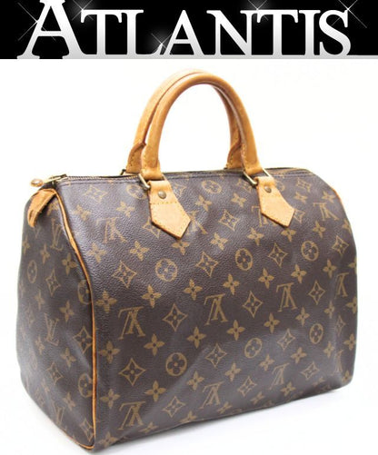 Louis Vuitton Speedy 30 Monogram Bag Brown Size ONE SIZE