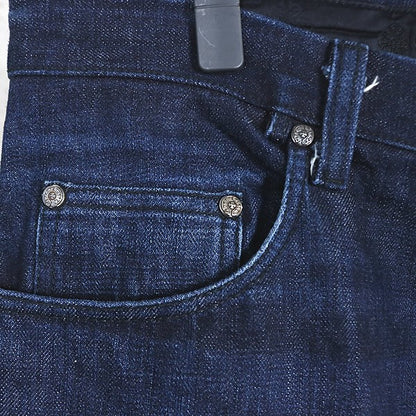 CHROME HEARTS Cross Button Horseshoe Denim Jeans Size 36