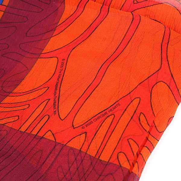CHROME HEARTS Mapplethorpe Scarf Black/Orange Size ONE SIZE