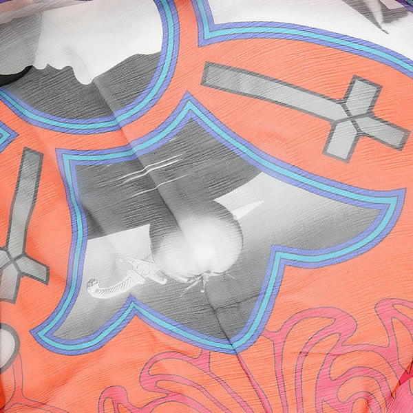 CHROME HEARTS Mapplethorpe Scarf Black/Orange Size ONE SIZE