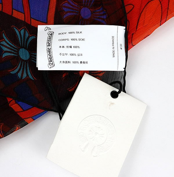 CHROME HEARTS Mapplethorpe Scarf Black/Orange Size ONE SIZE
