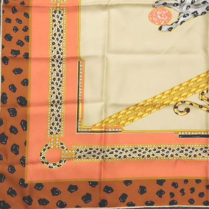 Cartier Must de Cartier Leopard Scarf Brown Size ONE SIZE