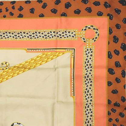 Cartier Must de Cartier Leopard Scarf Brown Size ONE SIZE