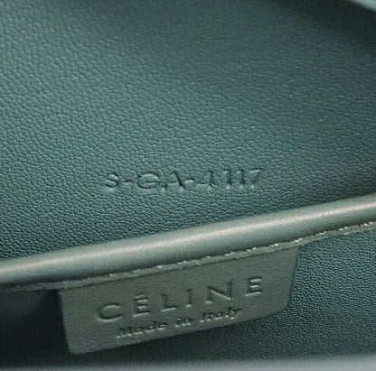 CELINE Luggage Nano Shopper Leather Light Blue Bag Size ONE SIZE