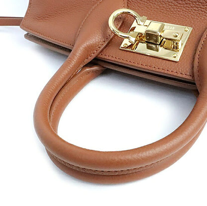 Salvatore Ferragamo Studio Leather Bag Brown Size ONE SIZE