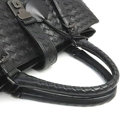 BOTTEGA VENETA Intrecciato Roma Bag Black Size ONE SIZE
