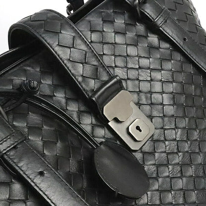 BOTTEGA VENETA Intrecciato Roma Bag Black Size ONE SIZE