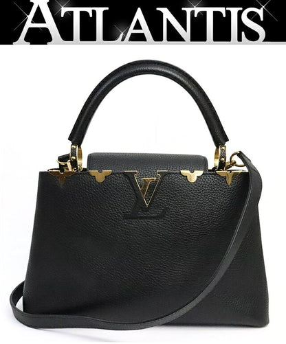 Louis Vuitton Capucines MM 2-Way Bag Black Size ONE SIZE